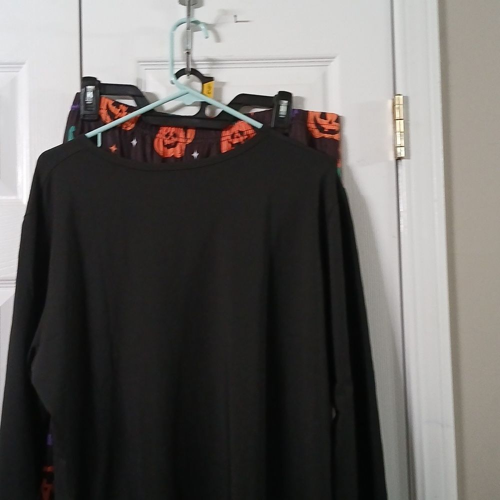 Halloween Pumpkin Pajama Set Jack o Lantern Print Sz XXL NIP - Picture 8 of 12